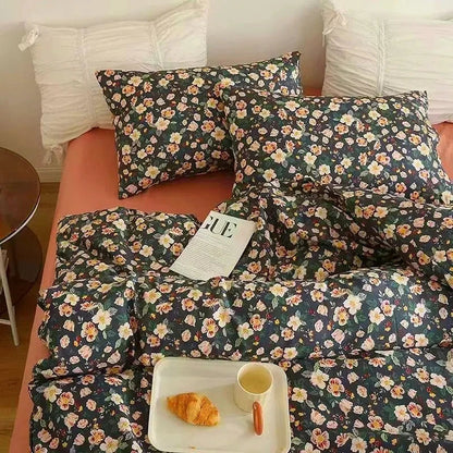 Romantic Bedding Set Floral Ins Style