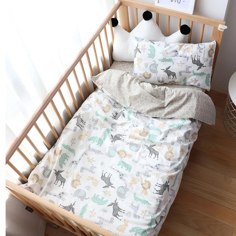 3Pcs Baby Bedding Set For Newborns