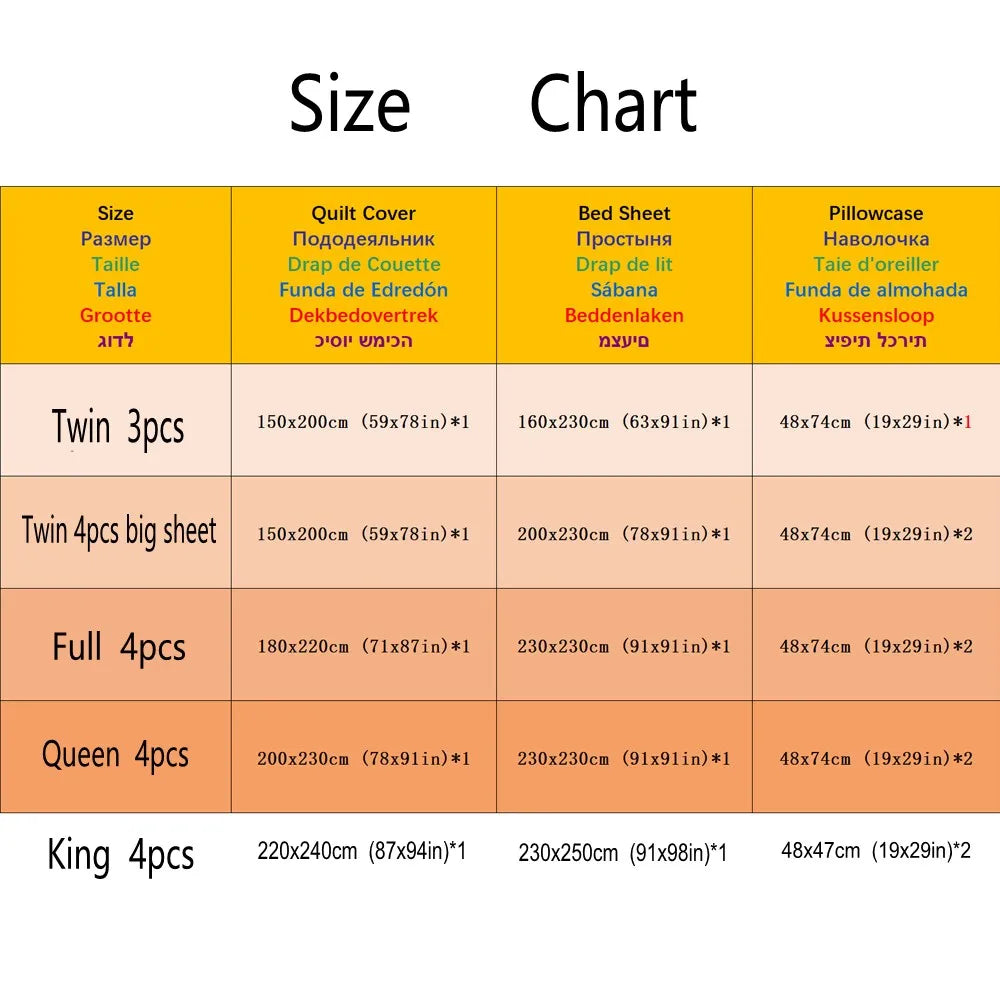 Bedding Set Kids Adult Flat Sheet