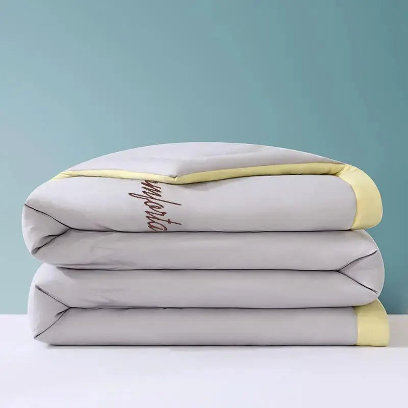Skin-friendly and Comfortable Cotton and Linen Embroidered Soybean Summer Quilt