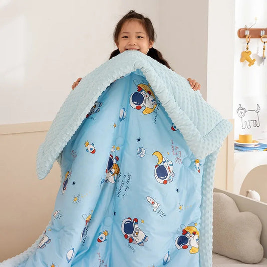 120X150cm Cotton Autum Baby Quilt Doudou Blanket