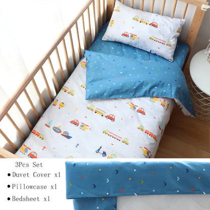 3Pcs Baby Bedding Set For Newborns