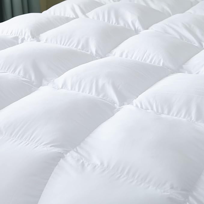 Size Siberian Goose Down Comforter, Duvet Insert, 1200 Thread Count 100% Egyptian Cotton, Hypoallergenic, 70 oz Fill Weight, 1200TC, White Solid