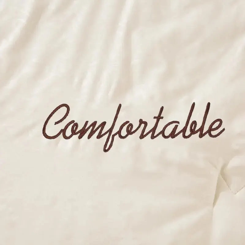 Skin-friendly and Comfortable Cotton and Linen Embroidered Soybean Summer Quilt