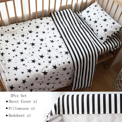 3Pcs Baby Bedding Set For Newborns