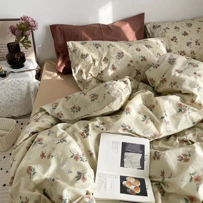 Romantic Bedding Set Floral Ins Style