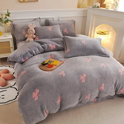 Warm Soft Flannel Duvet Cover