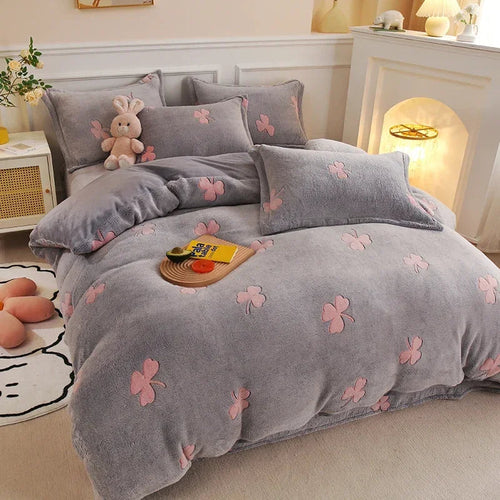 Warm Soft Flannel Duvet Cover