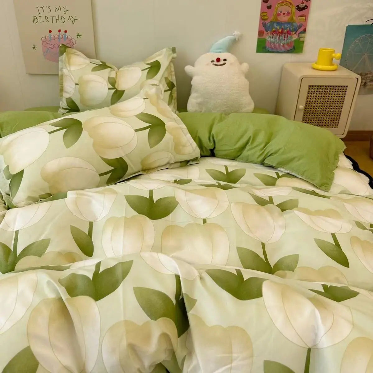 Romantic Bedding Set Floral Ins Style