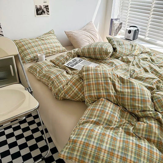 Lattice Duvet Cover Set with Sheet Pillowcases