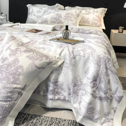 Summer Ice Silk Cool Comforter Super Soft Lightweight Blanket